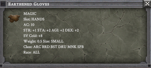 EARTHENED GLOVES item card